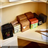 K15. 9 Vintage recipe boxes - $2-10 each 